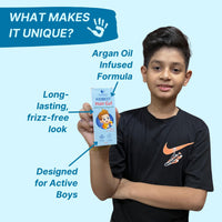 Healthbest Kids Hair Styling Gel - 50 ml - Organic Coconut Aloe Vera, Moringa, Argan & Kertine - Tear & Paraben Free - Enhances Vitamin B5 for Hair Growth & Damage Pack of 1