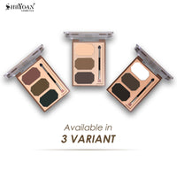 Shryoan Long Wear Eyebrow Finishing Powder| Defining Eyebrows, Travel-Friendly Palette with Blendable Shades (4g) (Shade 01)