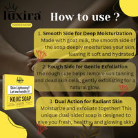 Chandan & Kesar Bath Soap,Pigmentation, Sun damage,Brightening Underarm & Reduces Dark Spot,Kojic Acid Soap,Skin Brightening Soap For Men & Women(1-Magic Soaps & 1 Kojic Soaps)