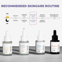 R.O.A Skincare Acne Clean | 2% Salicyclic Acid, 3% Licorice Root Extract, 1% Ha Serum for face acne, blackheads and open pores | Improves skin texture for Acne Prone skin | Men & Women | 30Ml
