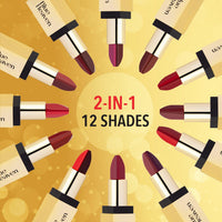 Blue Heaven 2 in 1 Festive Lipstick | Dual Shade | Ultra Lightweight Soft Matte Finish | Long Stay Comfort Wear Lipsticks for Women |C9| 4gm