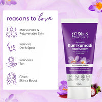 Globus Naturals Ayurvedic Kumkumadi Skin Lightening Face Cream, Chemical Free, Paraben Free, Suitable For All Skin Types, 50gm (Pack of 5)