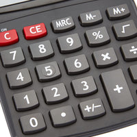 Basics LCD 8-Digit Desktop Calculator, Black - 5 Pack