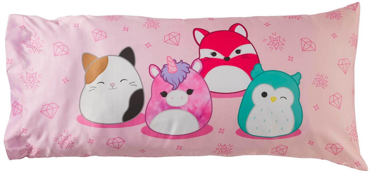 Squishmallows Bedding Silky Satin Standard Beauty Silky Satin King Size Pillowcase Cover 20x36 for Hair and Skin, (Officially Licensed Product) Squishmallows - Sleepy Mallow King (U.S. Standard)