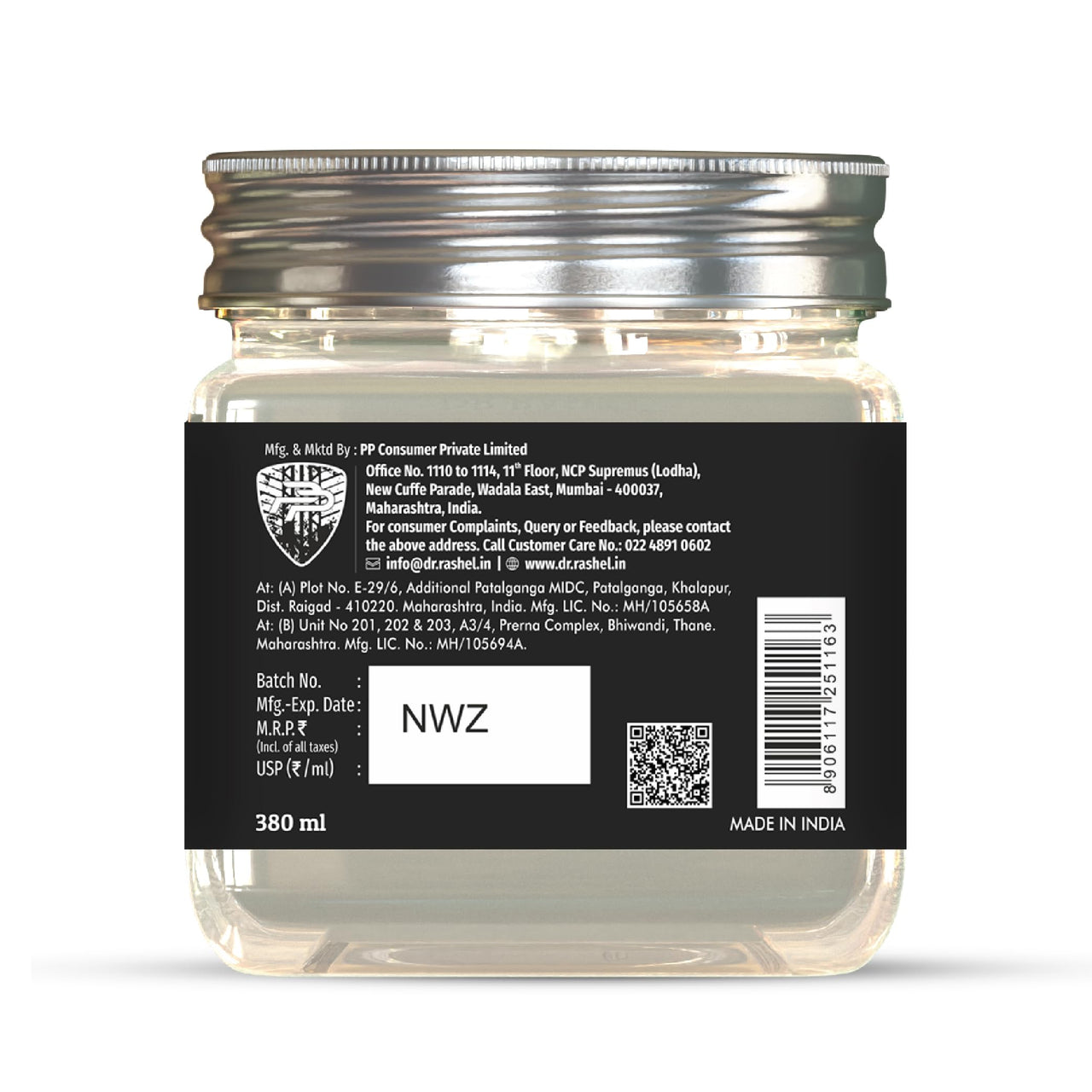 DR.RASHEL Pearl Face Gel For Moisturizing & Brightening skin (380 Ml) | Hydrating & Moisturizer Facial Gel | Has Anti-Aging effect & unclog the pores