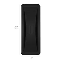 Basics White Board Eraser, Dry Erase Whiteboard Erasers for Office, Home and Classroom, Black, 8-Pack