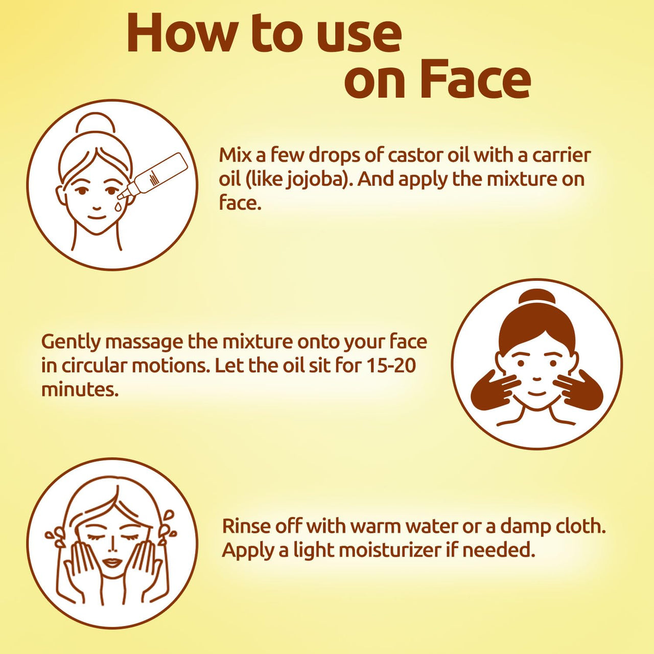 KAZIMA Cold Pressed Extra Virgin Castor Oil for Hair Growth | Moisturizes Skin and Reduces Wrinkles | 100% Pure Castor Oil Cold Pressed for Skin and Hair | 200 ml