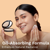 Pilgrim Nude-10 Matte Finish Compact Powder SPF 25 Absorbs Oil, Conceals & Gives Radiant Skin