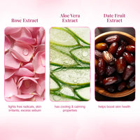 VLCC Rose Water Toner - 100ml (Pack of 2) - Tones & Rejuvenates Skin | Helps Maintain Skin's PH Balance | Helps Tighten the Pores and Gently Tones the Skin | With Rose, Aloe Vera, Mint, Date Fruit.