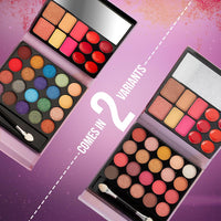 Hilary Rhoda The Book of Makeup | 20 Eyeshadows | 2 Highlighters | 2 Blushes | 2 Contours | 6 Cream Lip Glosses | Dual Ended Brush | Long Lasting | Blends Easily- 23.4g (Shade 2)