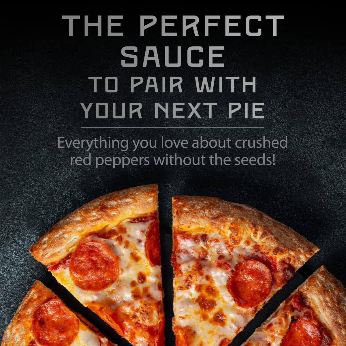 Melinda’s Pizza Hot Sauce - Crushed Red Pepper Sauce Made with Fresh Ingredients, Cayenne Peppers, Garlic, Tomatoes - Gourmet Spicy Pizza Sauce - 12oz, 1 Pack