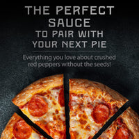 Melinda’s Pizza Hot Sauce - Crushed Red Pepper Sauce Made with Fresh Ingredients, Cayenne Peppers, Garlic, Tomatoes - Gourmet Spicy Pizza Sauce - 12oz, 1 Pack