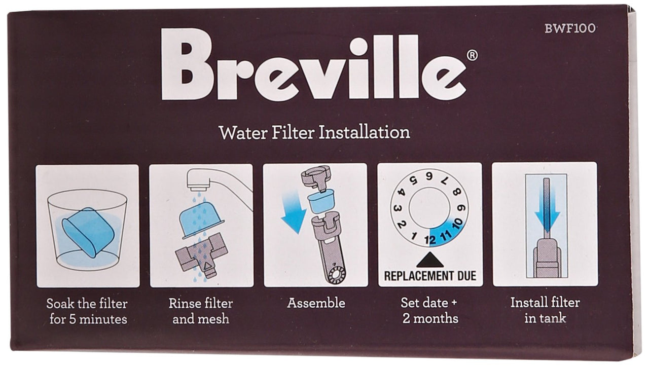 Breville Bwf100 Replacement Charcoal Water Filters Single Cup Brewer-6 Pack