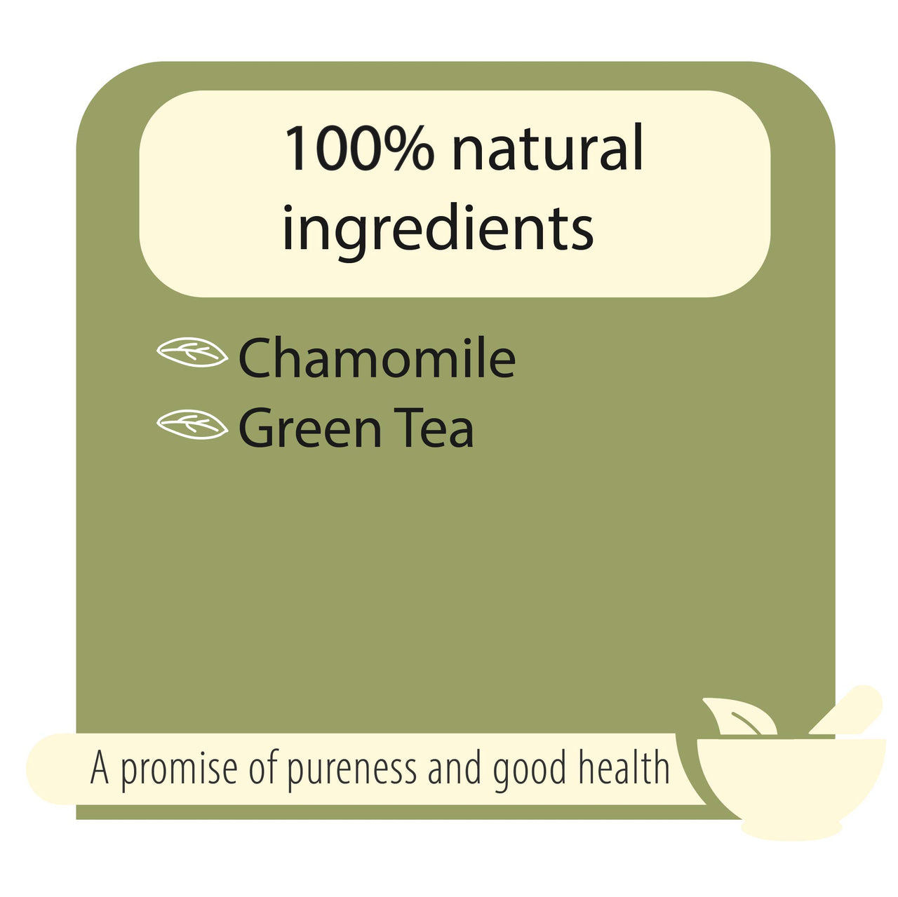 The Tea Heaven | Tea Gift - Chamomile Green Tea | Tea Gift Pack-100% Natural Ingredients- 50 Grams(25 Cups)