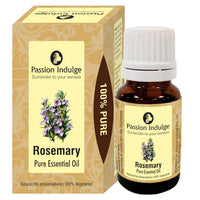 Passion Indulge Pure Rosemary Essential Oil for Hair Growth, Skin and Aromatherapy | Natural Multipurpose Essential Oil - 10 ml