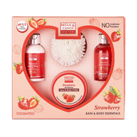 Bryan & Candy Strawberry Body Care Heart Collection ,Gift Set for Women and Men