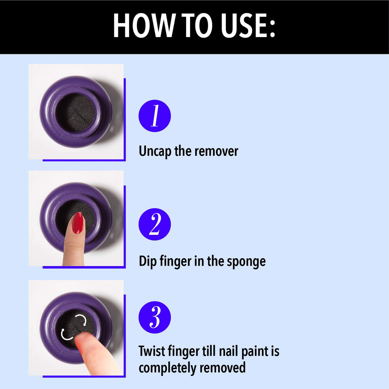 Blue Heaven Dip & Twist Nail Paint Remover, 40 ml & Blue Heaven Hypergel Nailpaint - Mauve Magic, 301, 11ml
