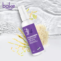 BAKE 5% Niacinamide & Rice Water Toner | Fermented Rice Water Extract | For Dry & Acne Prone Skin | Alcohol Free Toner with Hyaluronic Acid | Smoothens Uneven Skin | Fades Acne Marks | 100ml