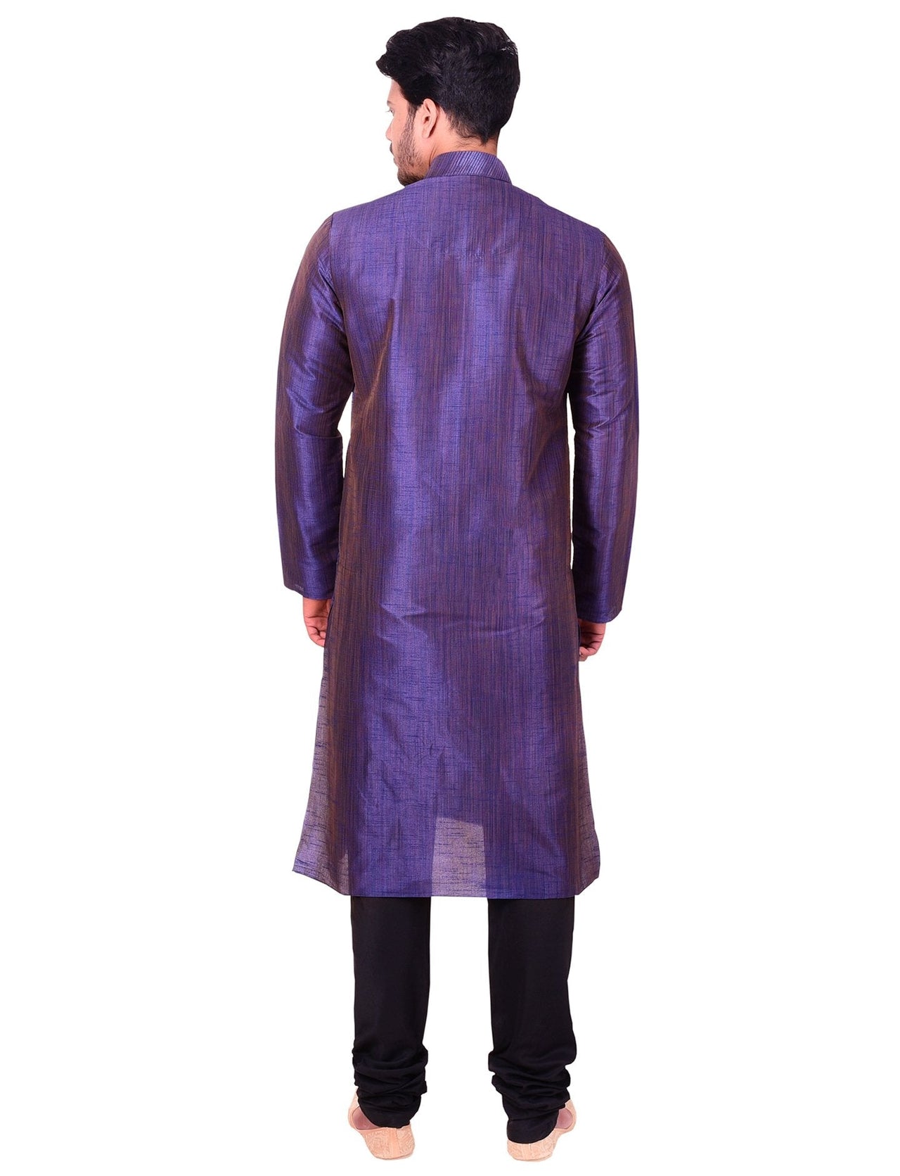 Manyavar Men's  Regular Fit Kurta & Churidar Set