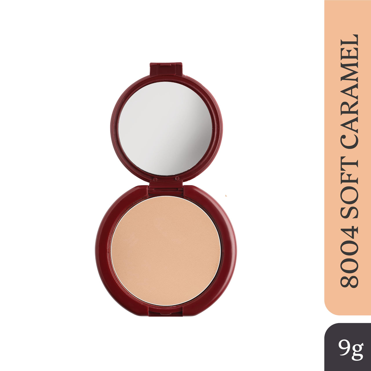 Dazller Classique Compact Powder, 9g - (Pack of 2), 8004 Soft Caramel, Velvety Natural Finish, Oil-Control, Sebum Absorption Formula, No-makeup look, Emollient-rich