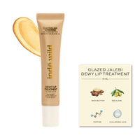 indē wild Glazed Jalebi (15ml) Dewy Lip Balm | Lasts for 8+ hours | With Natural Desi Ghee, Hyaluronic Acid, Squalene & Peptides | Deep Hydration & Repairs Fine Lines | Korean Fomrulation | Non-Sticky