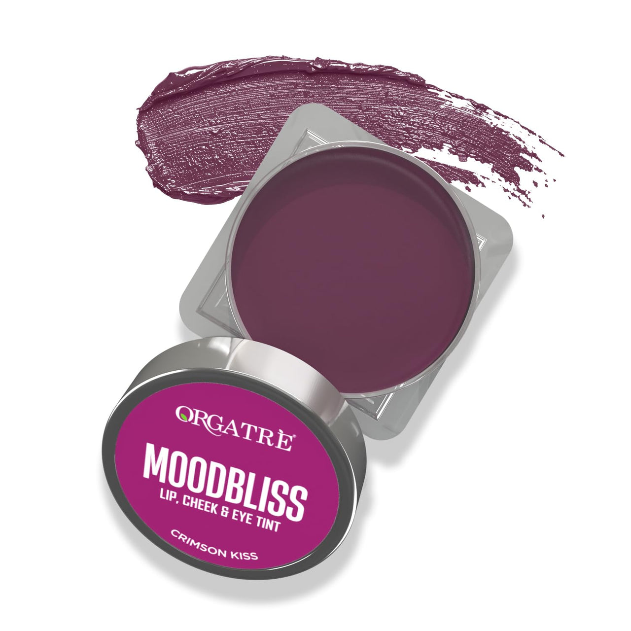 Orgatre Moodbliss Lip, Cheek & Eye Tint with Goodness of Kojic Acid & Retinol (Crimson Kiss, 8GM)