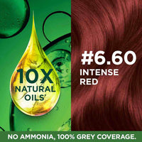 Garnier Color Naturals Crème hair color, Shade 6.60 Intense Red, 70ml + 60g