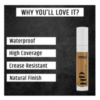 Insight Liquid HD Concealer |Light Weight Concealer With Full Coverage |Easily Blendable Concealer For Face Makeup(CR111-MN35)