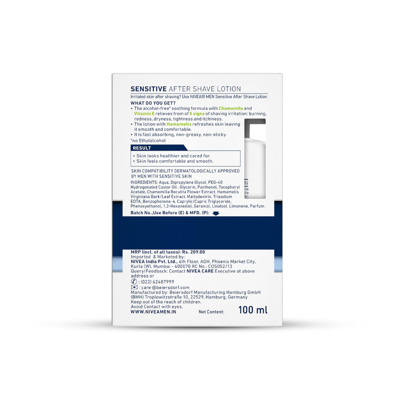 NIVEA MEN Shaving, Sensitive After Shave Balm, 100ml