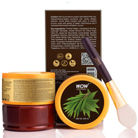 WOW Skin Science Anti-Acne Neem & Tea Tree Clay Face Mask for Refreshing & Refining Acne Prone Skin - For All Skin Types - No Parabens, Sulphate & Mineral Oil, 200 ml