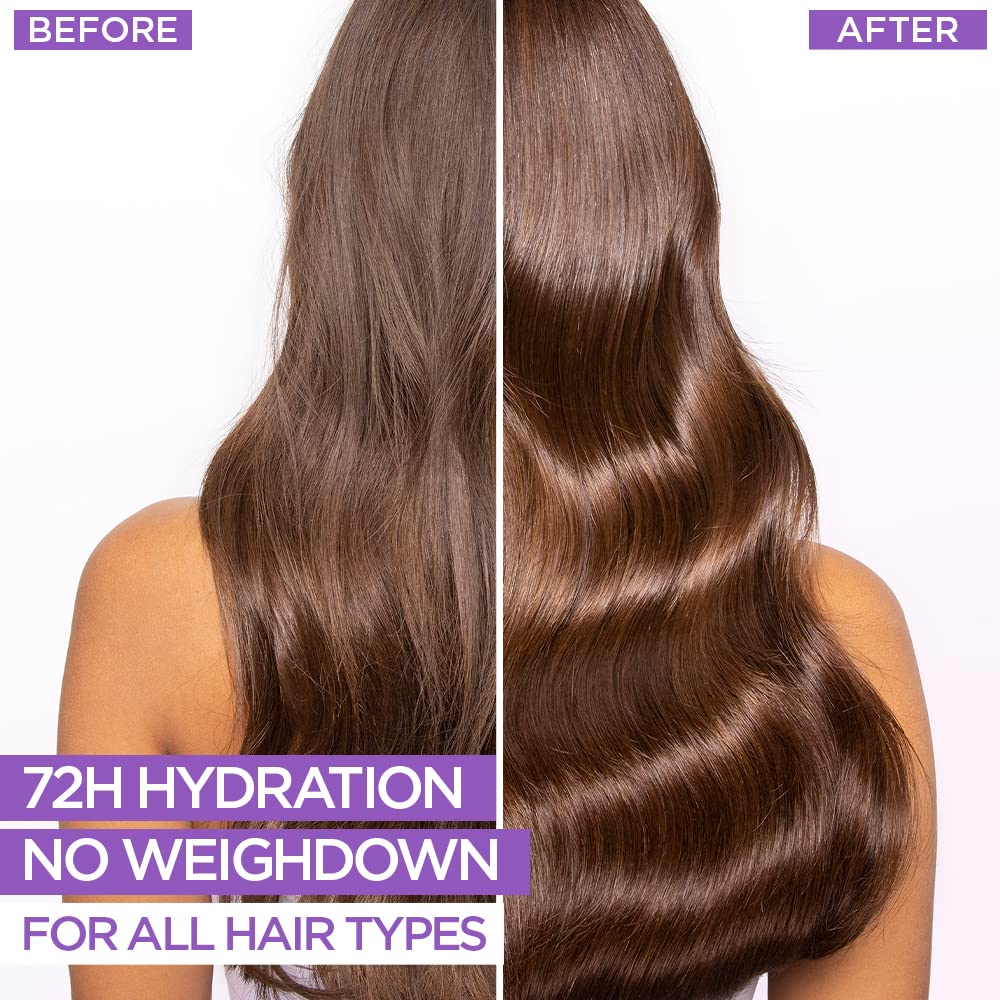 L'OREAL PARIS Moisture Filling Shampoo, With Hyaluronic Acid, For Dry & Dehydrated Hair, Hyaluron Moisture 72H, 340Ml & Revitalift Serum, With 1.5% Hyaluronic Acid, 15Ml, 2 Count