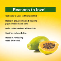 Bee One Facial Kit for Radiant Skin and Youthful Glow 125g Beeone Fights pigmentation and prevents Acne | Suitable for All Skin Types | Get upto 5 uses in this 1 Kit (Papaya)