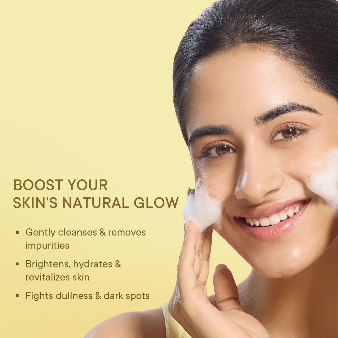 Quench Yuzu Vitamin C Foaming Face Wash for Brighter & Glowing Skin (3X More Vitamin) | Removes Makeup, Dirt & Impurities | Gently Exfoliates | Prevents Acne & Blackheads | Made in Korea (100ml)