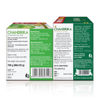 Chandrika Glycerine Soap Pack of 6, 125g each And Ayurvedic Handmade Soap, 125g (Pack of 6)