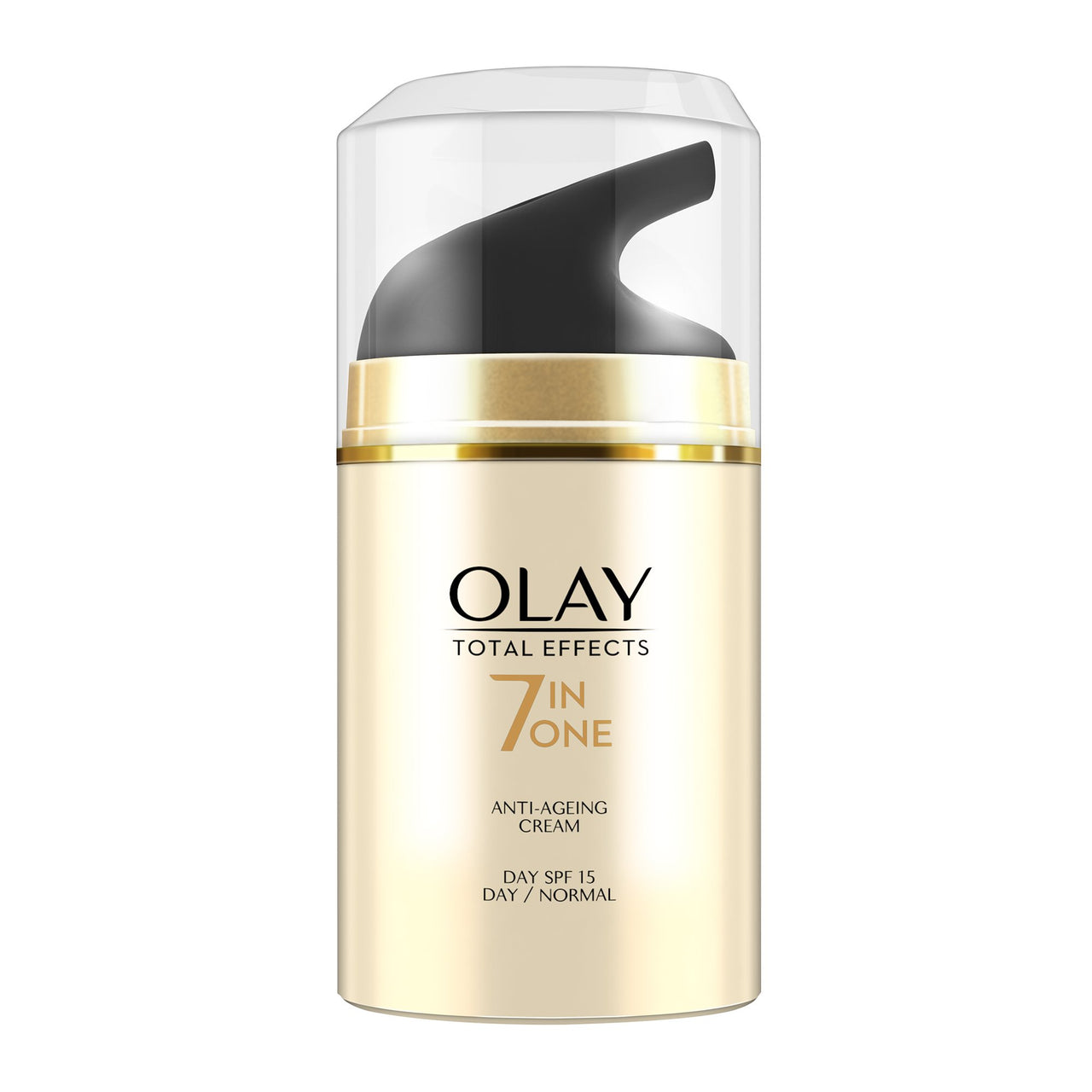 Olay Day Cream Total Effects 7 in 1, Anti-Ageing Gentle Moisturiser, 50g And Olay Day Cream Total Effects 7 in 1, Anti-Ageing SPF 15, 50g