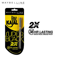 Maybelline New York Colossal Kajal, Super Black, 0.35g And Baby Lips Lip Balm, Translucent Finish - Pink Lolita, 4g