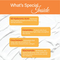 Raissa SPF 50 Sunscreen Body Lotion 200ml, HYDRATE AND PROTECT, PA++++, UVA/UVB, 4D Hyaluronic Acid and Cermaides, No SILICONE, NO OXYBENZONE, NO WHITE CAST. PARABEN FREE,