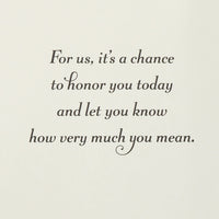 Hallmark 80th Birthday Card (Honor You Today)