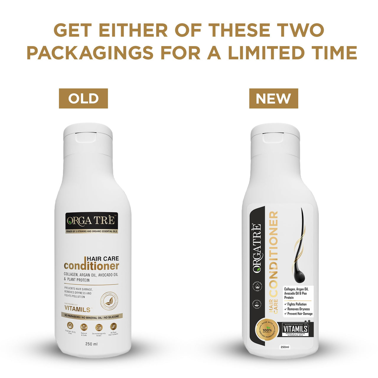 Orgatre Hair Care Conditioner - 250Ml | Hydrating & Deep Conditioning | Aloe, Olive, Rosemary Oil & Murumuru | Reduces Hair Fall & Thinning | for Men & Women, 1 Count