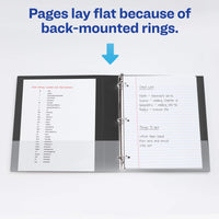 Avery Durable View 3 Ring Binder, 1 Inch Slant Rings, 1 Dark Blue Binder (17014) 1