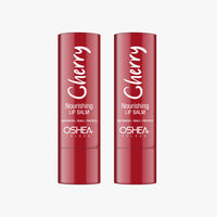 Oshea Herbals Nourishing Cherry Lip Balm for Men & Women with SPF 15 | Instant Hydration, Relieves Dry & Chapped Lips | Enriched with Shea Butter & Castor Oil (Pack of 2) 4.5 g