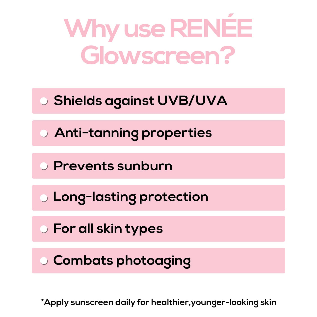 RENEE Glowscreen Spf 50 Sunscreen Spray - 50ml, Pa++++ for Uva & Uvb Protection, Enriched With Hyaluronic Acid & Vitamin C| Lightweight, Non Greasy, Quick Absorbing With No White Cast