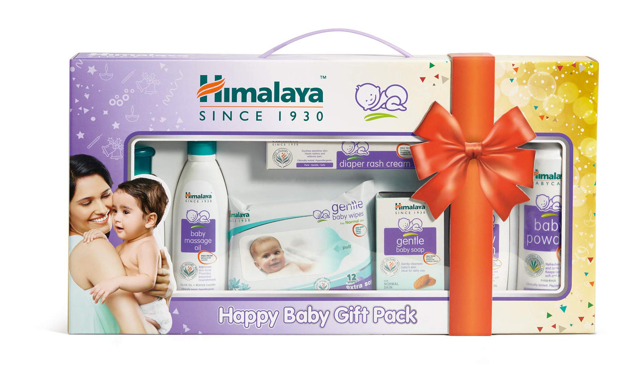Himalaya Baby Powder (400g) & Himalaya Herbals Babycare Gift Pack