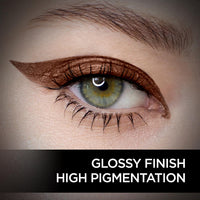 FACESCANADA Magneteyes Color Eyeliner Gel - Powerful Brown,4 Ml|Glossy Finish|24Hr Long-Lasting|Waterproof|Smudgeproof|Precise Application|Intense Color Payoff|Almond Extract & Vitamin E