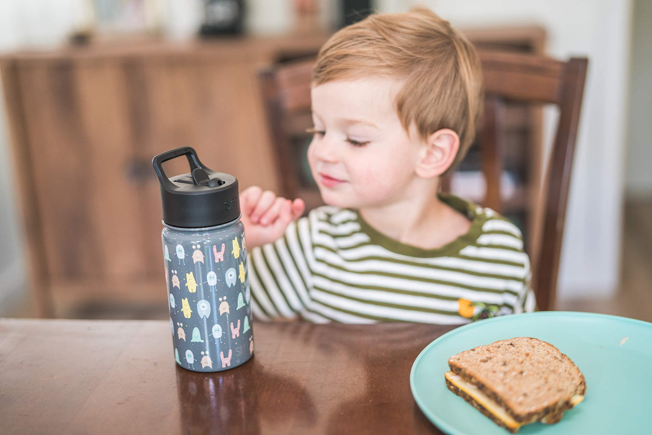 Simple Modern Paw Patrol Kids Water Bottle with Straw Insulated Stainless Steel Toddler Cup for Boys, Girls, School | Summit Collection | 14oz, Chase on the Case Paw Patrol: Chase on the Case