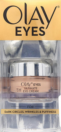 olay eye cream | Reduces Dark Circle, Wrinkles and Puffiness | With Peptides and Niacinamide | Normal, Oily, Dry & Combination Skin l Paraben & Sulphate free | (15ml, (Ultimate Eye Cream)