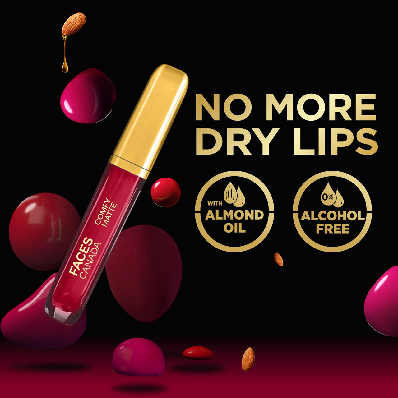 FACESCANADA Comfy Matte Liquid Lipstick - Note To Self 07 (Brown), 3.8 Ml | Comfortable 10Hr Longstay | Intense Matte Color | Almond Oil & Vitamin E Infused | Super Smooth | No Dryness | No Alcohol