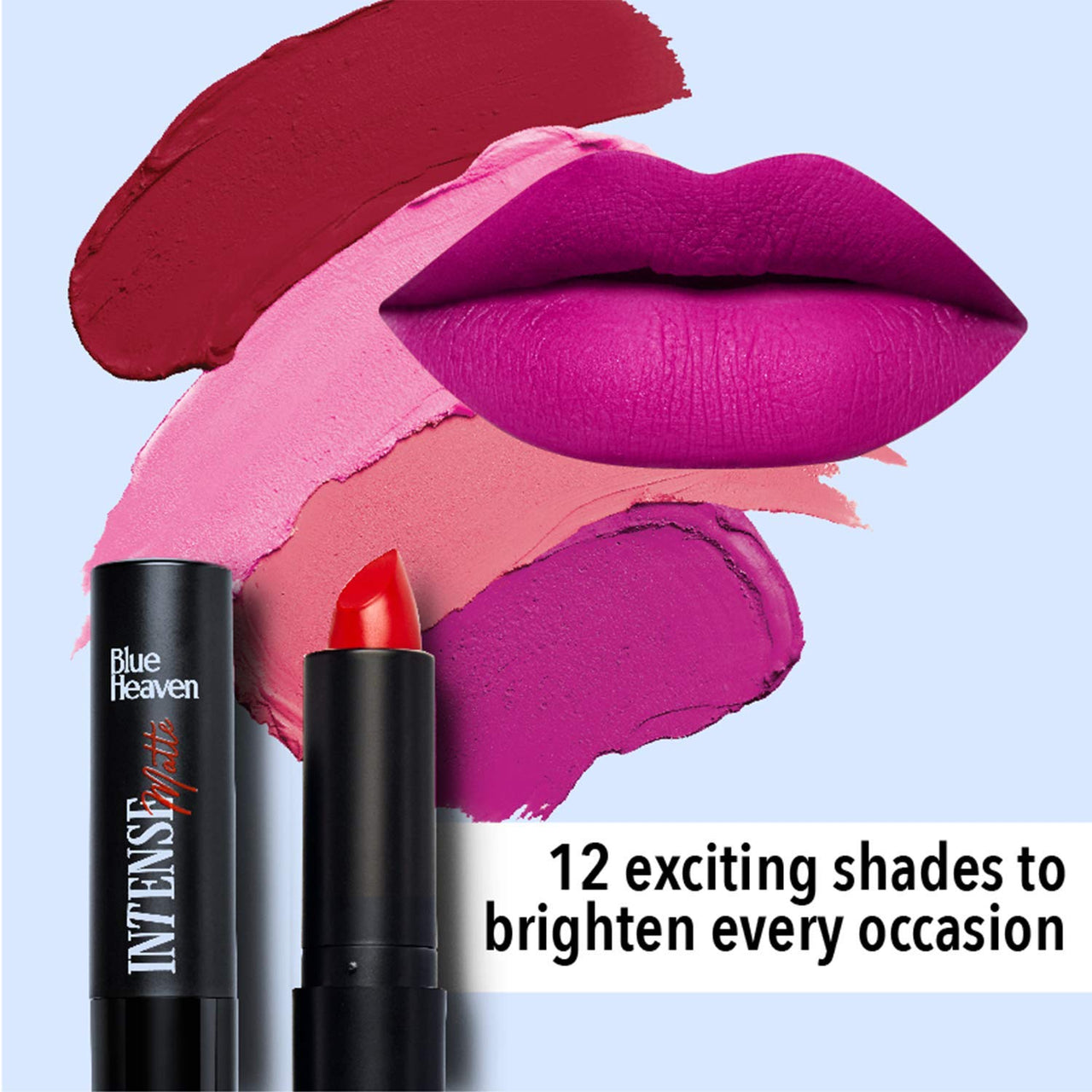 Blue Heaven Intense Matte Lipstick, Pink Rose, 301, 4 gm