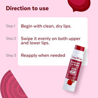 TrueWise® Tinted Lip Balm with SPF 50 PA+++ Brightening Beetroot Lip Balm For Dark Lips With Kojic Acid,Vitamin E, Soft, Glossy Lips- SPF lip balm for Women 5g (Pack Of 2)
