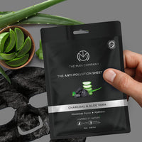 The Man Company Charcoal De Tan Face Sheet Mask with Aloevera & Hyaluronic Acid - 25 ml *2